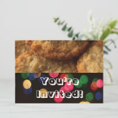 Festliches helles einladung (Stehend Vorderseite)