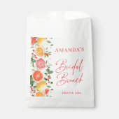 Festliches, helles, florales Citrus Slice Brautpar Geschenktütchen (Vorderseite)