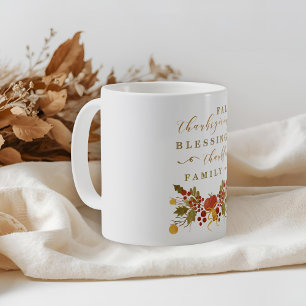 Festliches Herbst-Wasserfarben-Laub Kaffeetasse