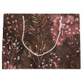 Festliches Holzkiefer- und -gebirgsmuster Große Geschenktüte (Vorderseite)