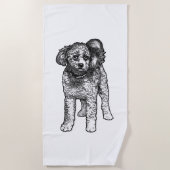Festliches Hundetuch Strandtuch (Vorderseite)