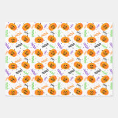 Festliches Jack-o'-LaternenHalloween Geschenkpapier Set (Vorderseite 2)