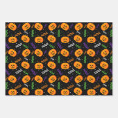 Festliches Jack-o'-LaternenHalloween Geschenkpapier Set (Vorderseite)