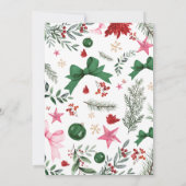 Festliches Jingle und Mingle Weihnachts-Party Einladung (Rückseite)