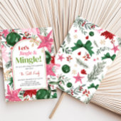 Festliches Jingle und Mingle Weihnachts-Party Einladung