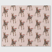 FESTLICHES KITZ-u. GEWEIH-EULE Packpapier (Flach)