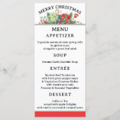 Festliches klassisches Weihnachtsmenü aus Whimsikk Menükarte (Vorderseite)
