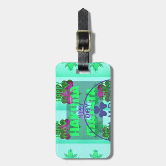 Festliches Kleeblatt, das St. Patrick's Floral fas Gepäckanhänger (Vorderseite vertikal)