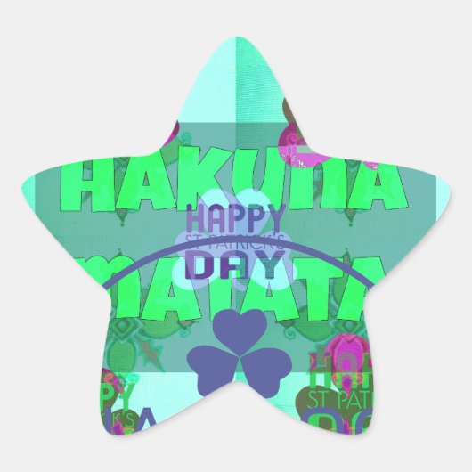 Festliches Kleeblatt, das St. Patrick's Floral fas Stern-Aufkleber (Vorderseite)