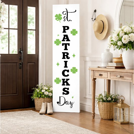 Festliches Kleeblatt-St. Patrick's Day-Dekor Poster