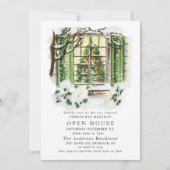 Festliches Land CHRISTMAS FERIENHAUS OFFENES HAUS Einladung (Vorderseite)