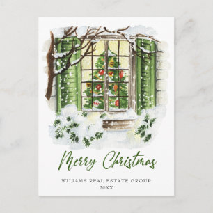 Festliches Landhaus Weihnachten Firmen-Event Postkarte