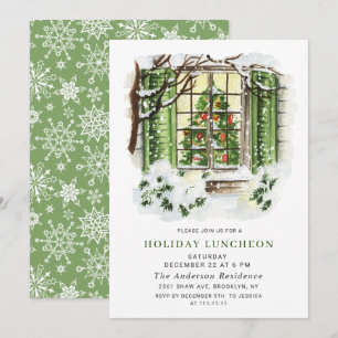Festliches Landhaus WEIHNACHTSFEIERTAGS-LUNCH Einladung