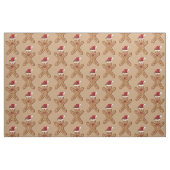 Festliches Lebkuchen-Weihnachtsplätzchen-Muster Stoff (Fat Quarter (45,7 x 55,9 cm))