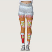 Festliches Lebkuchenhaus Weihnachten Leggings (Vorderseite)