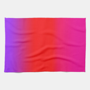Festliches Magenta-Rot-Purple-Ombre Geschirrtuch