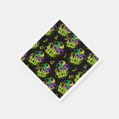 Festliches Mardi Gras  Serviette (Ecke)