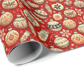 Festliches Muster Geschenkpapier (Rolleneckpunkt)