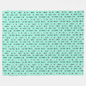 Festliches Muster mit Schnurperlen und Schmuckster Fleecedecke (Vorderseite (Horizontal))