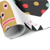 festliches Musterfeiertage Weihnachten Geschenkpapier (Rolleneckpunkt)