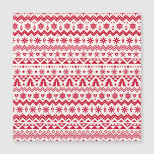 Festliches nahtloses Weihnachtsmuster. Magnetkarte