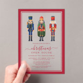 Festliches Nutcracker Weihnachts-Party Open House Acryleinladungen (Insitu (Handheld))