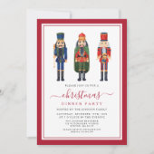 Festliches Nutcracker Weihnachtsessen Party Einladung (Vorderseite)