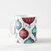 Festliches Ornamentmuster Kaffeetasse (Vorderseite Links)