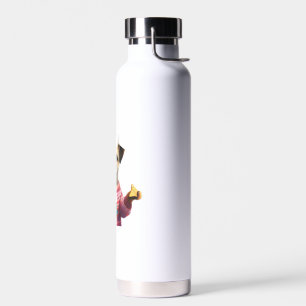Festliches Party Border Terrier Trinkflasche