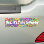 Festliches Party Confetti Muster Autoaufkleber (Auf Auto)
