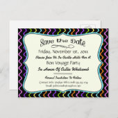 Festliches Party, Wiedersehen oder Event Save the  Ankündigungspostkarte (Vorne/Hinten)