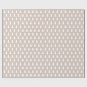 Festliches Pastel Lila Weihnachtsbaummuster Geschenkpapier (Flach)