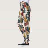Festliches Patchwork-Weihnachtsbaum-Muster (2) Leggings (Links)
