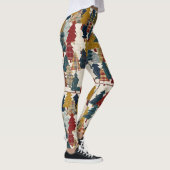 Festliches Patchwork-Weihnachtsbaum-Muster (2) Leggings (Rechts)
