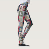Festliches Patchwork-Weihnachtsbaum-Muster (4) Leggings (Rechts)