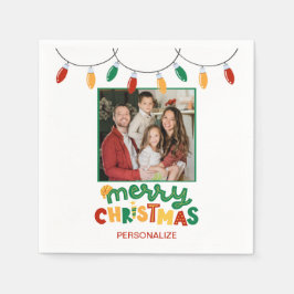 Festliches Personalisiertes Weihnachtsbuch Napkins Serviette