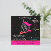 Festliches Rentier Frohe Weihnachtsfest Party Einladung (Stehend Vorderseite)