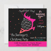 Festliches Rentier Frohe Weihnachtsfest Party Einladung (Vorderseite)