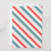 Festliches Retro-Weihnachtsdiskoball-Party Einladung (Rückseite)