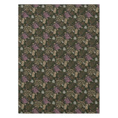 Festliches rosa-One-Line-künstlerisches Zeichn-Mus Tischdecke (Vorderseite)