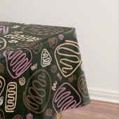 Festliches rosa-One-Line-künstlerisches Zeichn-Mus Tischdecke (Beispiel)