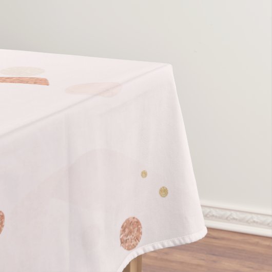 Festliches rosa und goldenes Muster Tischdecke (Beispiel)