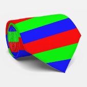 Festliches Rot, grüne u. blaue starke Krawatte (Gerollt)