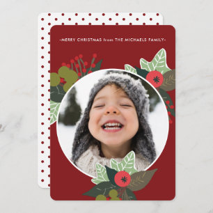 Festliches Rotes Botanisches Foto Weihnachten