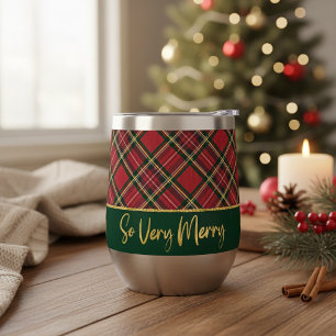 Festliches rotes Karo So Very Merry Holiday