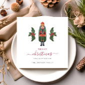 Festliches rotes Nussknacker-Frohe Weihnachten