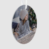 Festliches Rustikales Holz Sterne Weihnachtskuchen Ornament (Vorderseite)