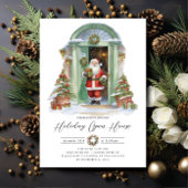 Festliches Santa Holiday Open House Einladung