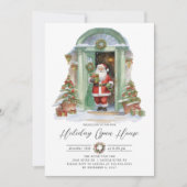 Festliches Santa Holiday Open House Einladung (Vorderseite)