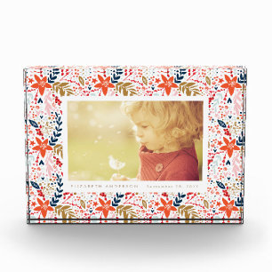 Festliches schönes Weihnachts-Foto-Block Fotoblock